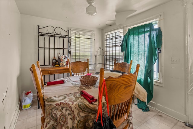 view of dining area