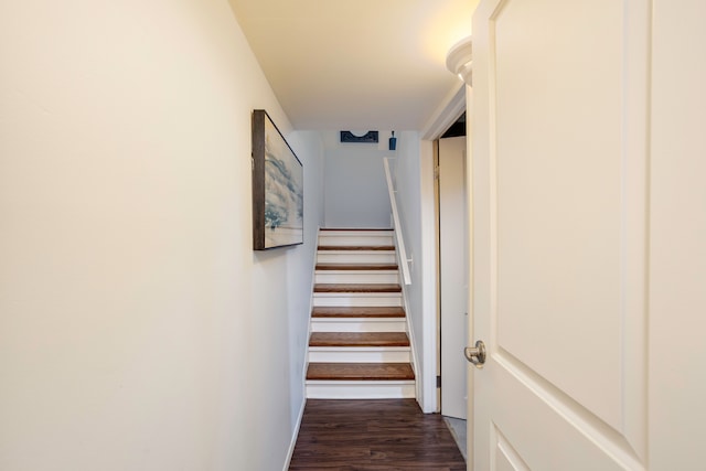 2100 Hyde Park Rd, Detroit, MI 48207 - staircase with wood finished floors