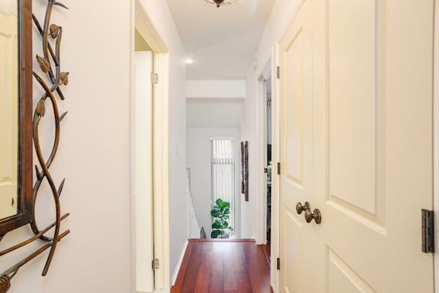 2100 Hyde Park Rd, Detroit, MI 48207 - corridor featuring wood finished floors, recessed lighting, and baseboards
