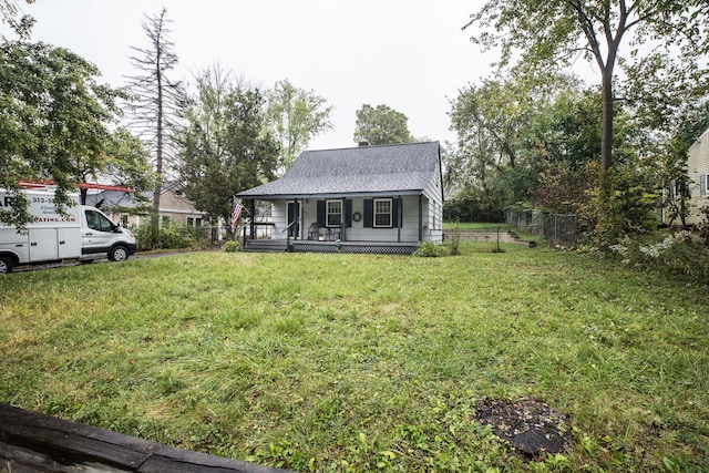 view of front of property with a porch