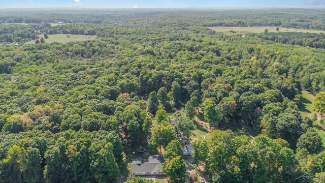 6610 E Arnold Lake Rd, Harrison, MI 48625 - bird's eye view of a heavily wooded area