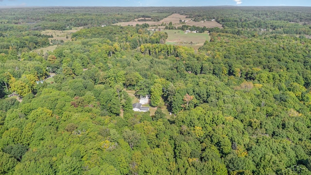 6610 E Arnold Lake Rd, Harrison, MI 48625 - aerial overview of property's location featuring a heavily wooded area