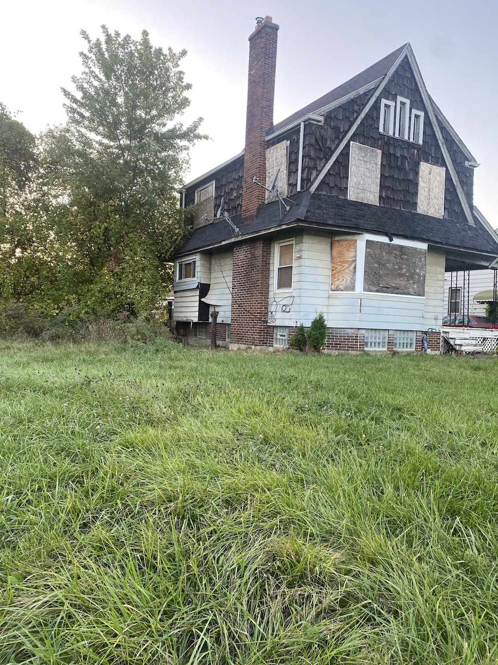 view of rear view of property