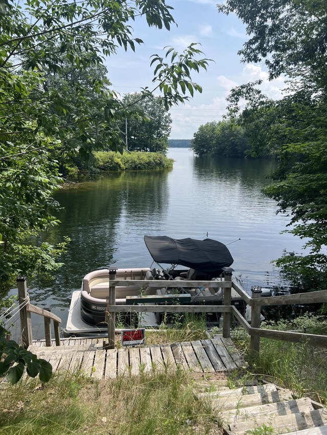 23920 Beers Rd, Mesick, MI 49668 - dock area with a water view