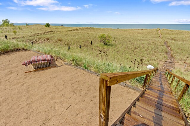 300 Marquette Dr, New Buffalo, MI 49117 - view of yard featuring a water view