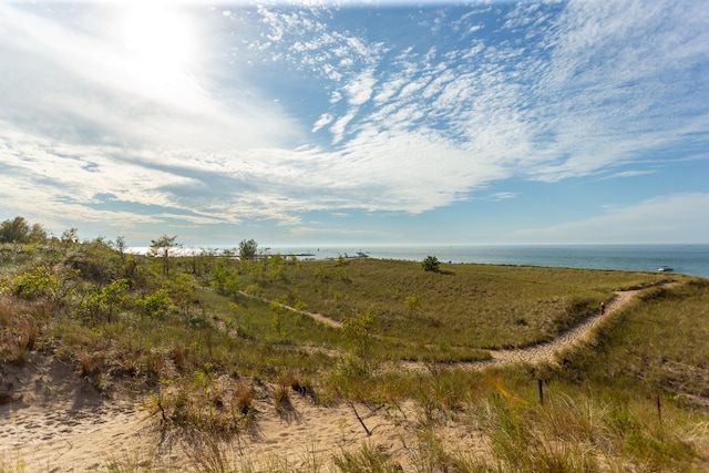 view of local wilderness featuring a water view