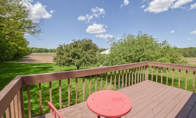 11768 Riker Rd, Litchfield, MI 49252 - wooden deck featuring a yard