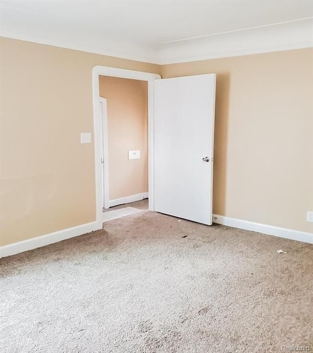 view of carpeted empty room