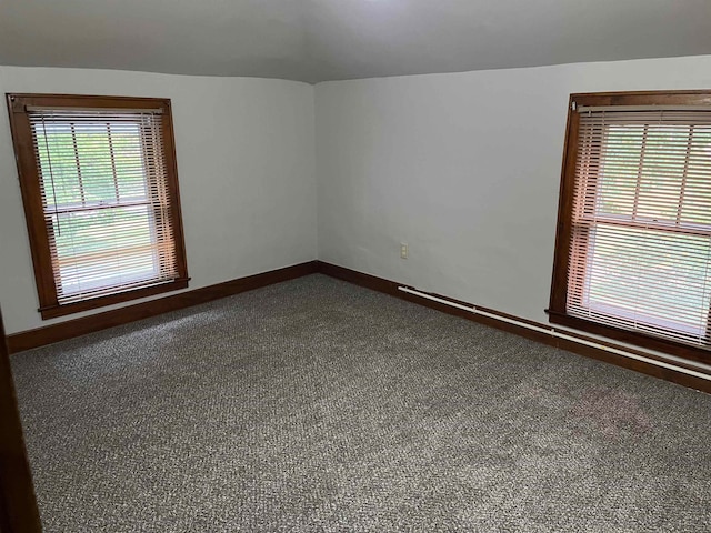 carpeted empty room featuring a healthy amount of sunlight