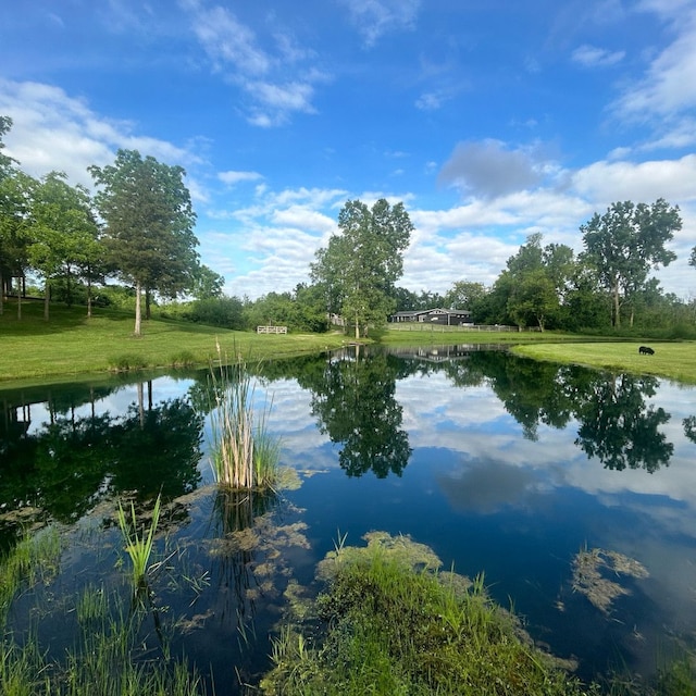 view of water feature