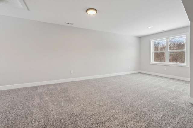 view of carpeted empty room