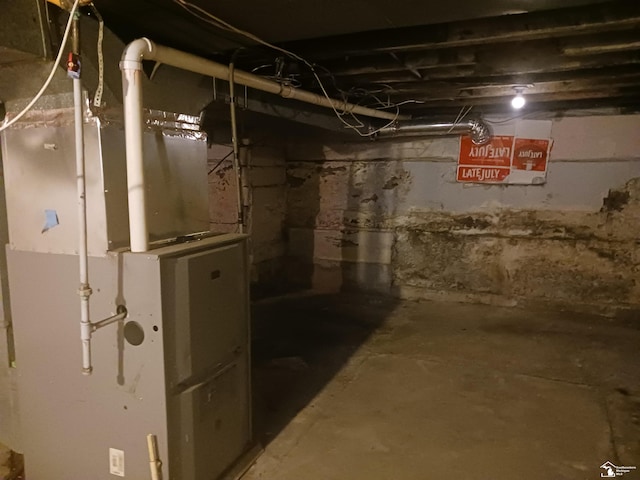 view of basement