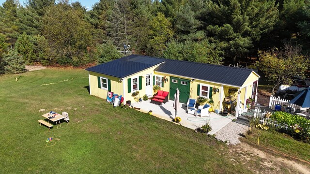 12259 Niemi, Kaleva, MI 49645 - view from above of property with a forest