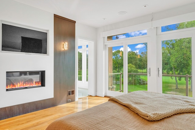 unfurnished bedroom featuring wood-type flooring