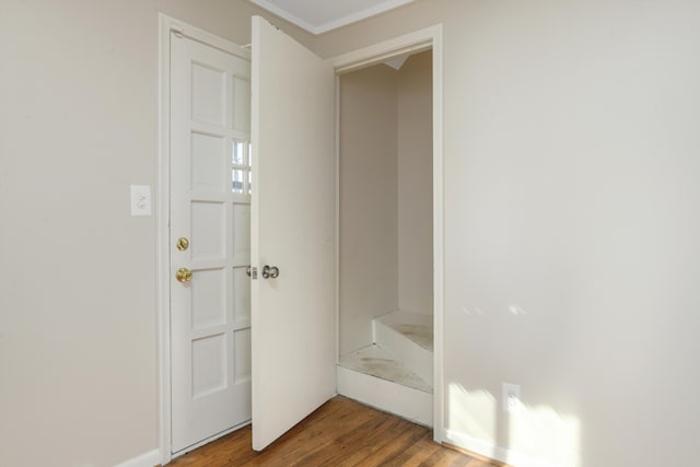 hall featuring hardwood / wood-style floors