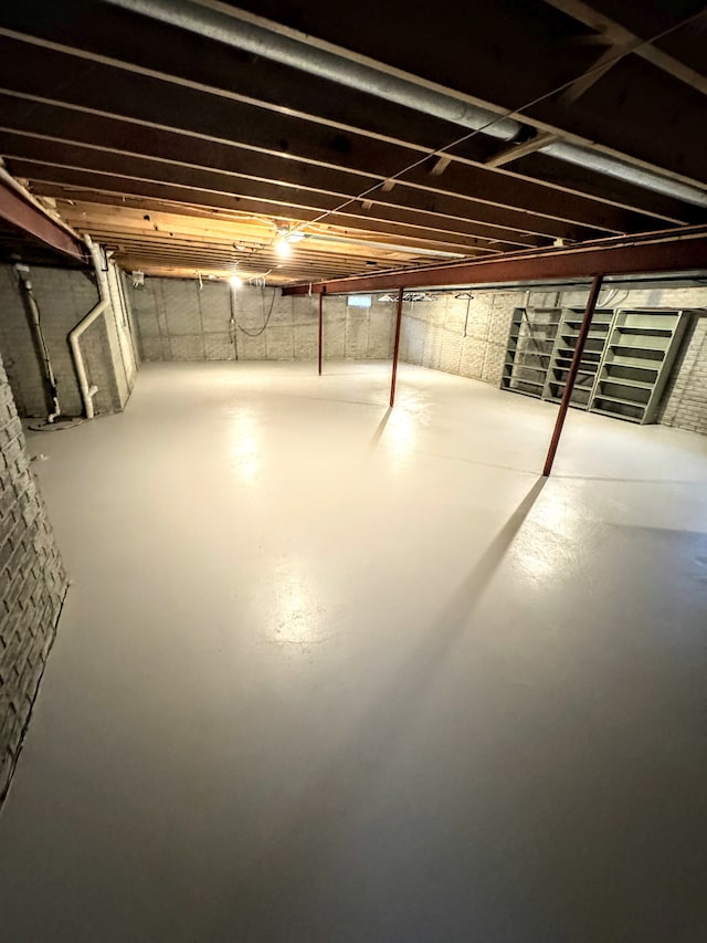 view of basement