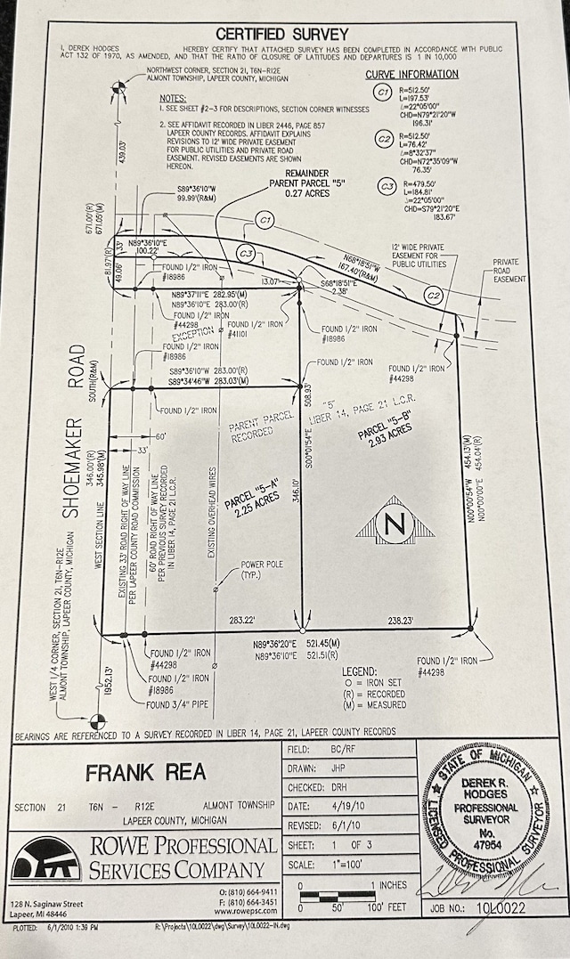 0000 Shoemaker Rd, Almont MI, 48003 land for sale