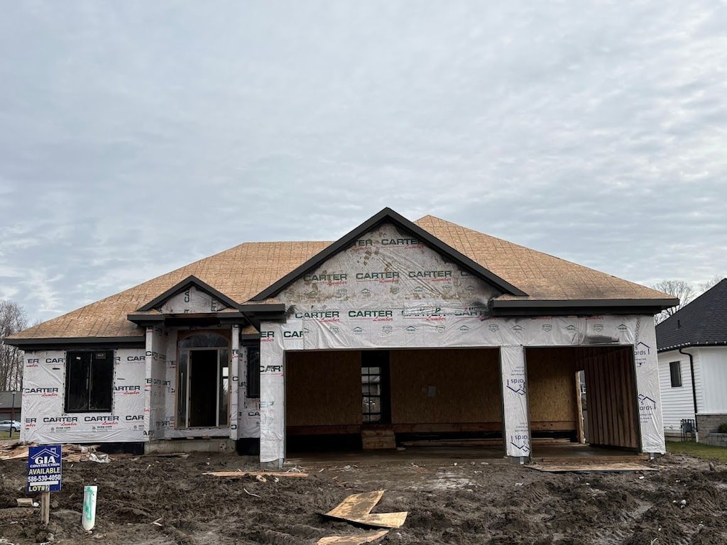 view of property under construction