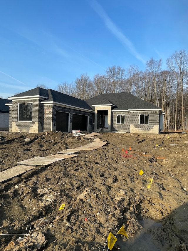 view of front of house with an attached garage