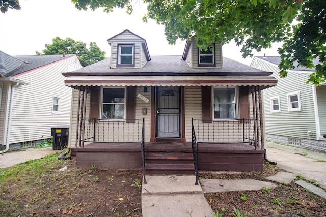 bungalow-style house featuring a porch