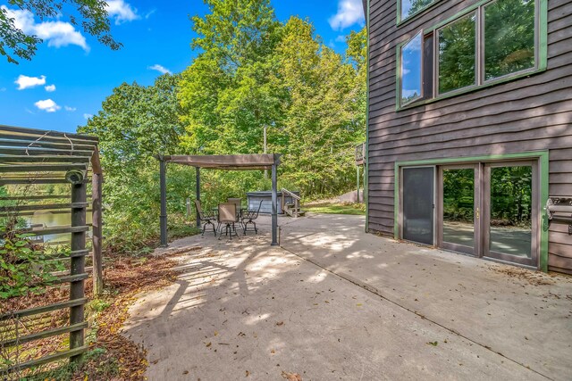 2488 Wilson St, Hillsdale, MI 49242 - view of patio / terrace featuring a pergola