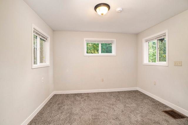 view of carpeted empty room