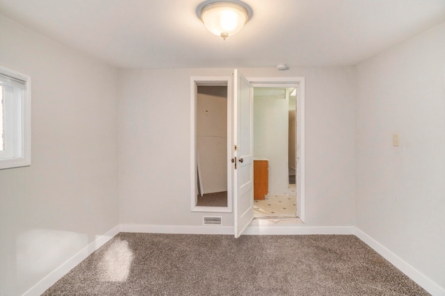 view of carpeted empty room