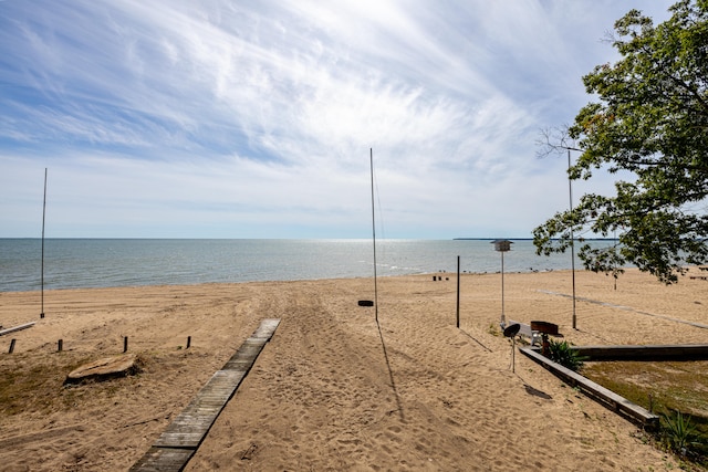 water view featuring a view of the beach