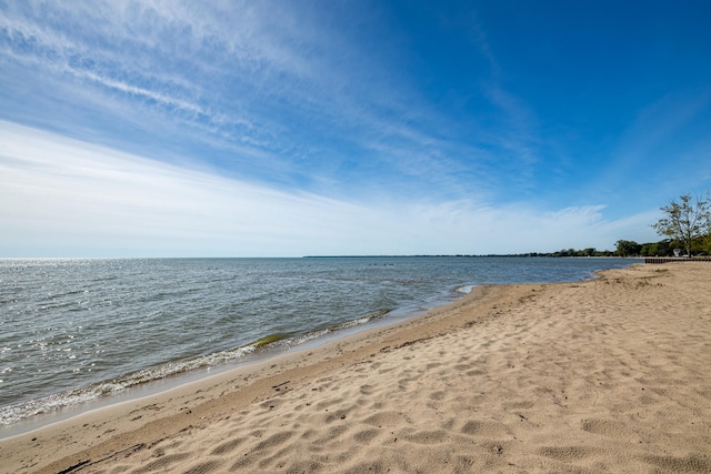 property view of water with a view of the beach