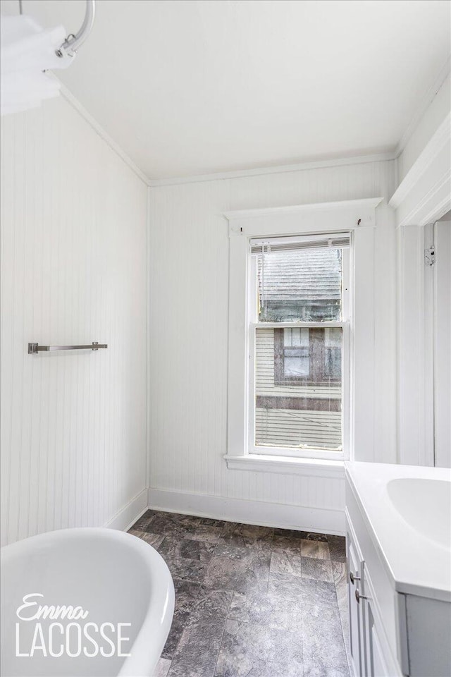 318 Diamond Ave SE, Grand Rapids, MI 49506 - bathroom featuring vanity and baseboards