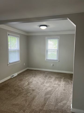 empty room featuring carpet, ornamental molding, and a wealth of natural light