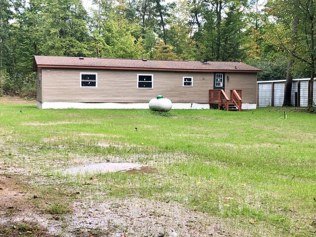 6566 E Stolberg Rd, Fountain, MI 49410 - view of rear view of property