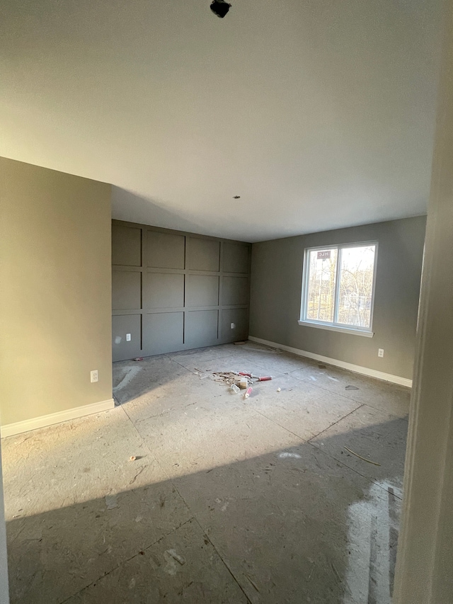 garage featuring baseboards