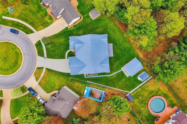 birds eye view of property