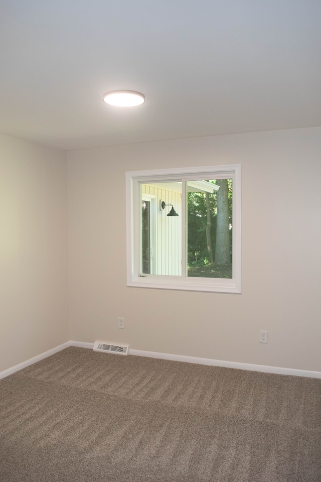 view of carpeted empty room