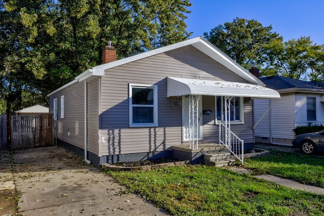 view of bungalow-style house