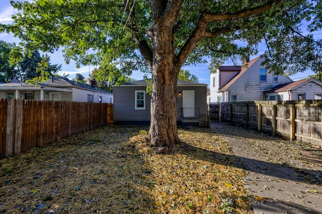 view of rear view of property