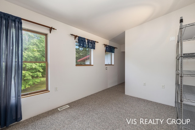 view of carpeted empty room