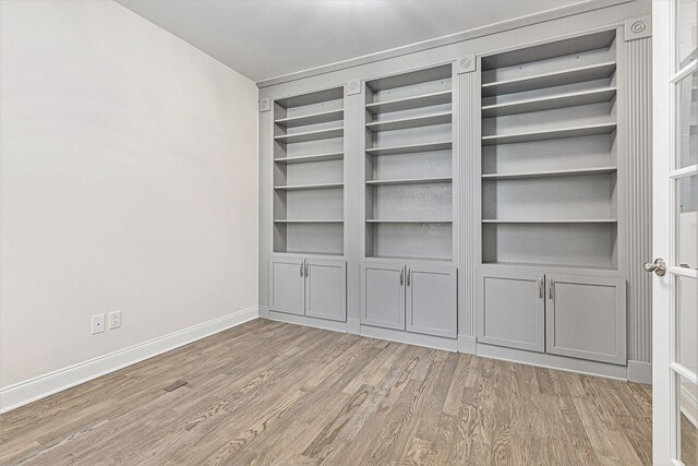 interior space featuring light wood-type flooring