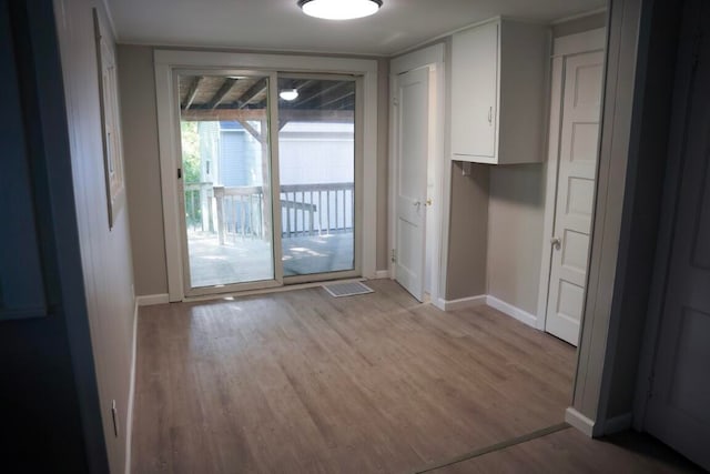 interior space featuring light hardwood / wood-style flooring