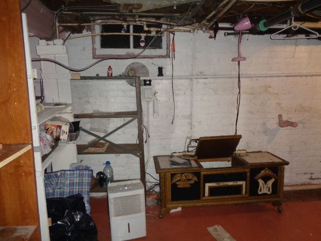 view of basement