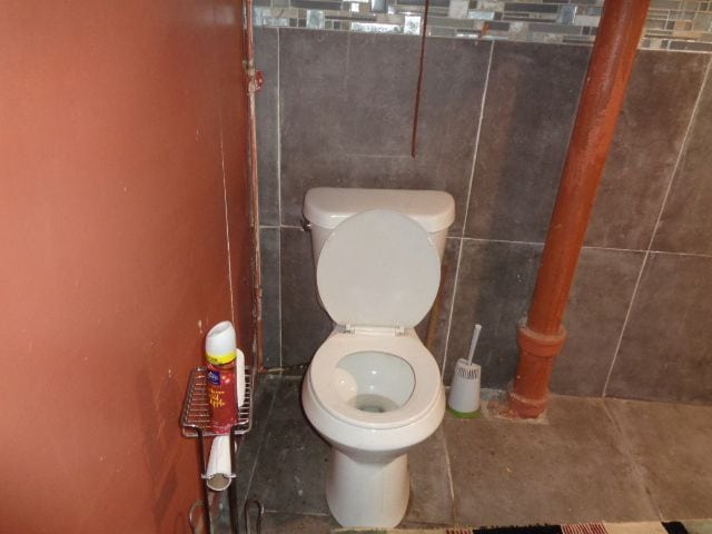 bathroom featuring toilet