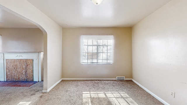 view of carpeted empty room