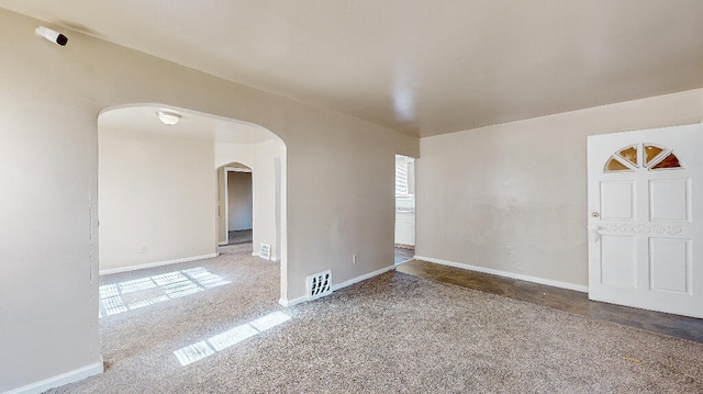 view of carpeted empty room