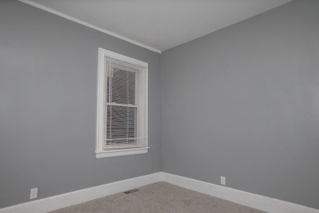 view of carpeted empty room