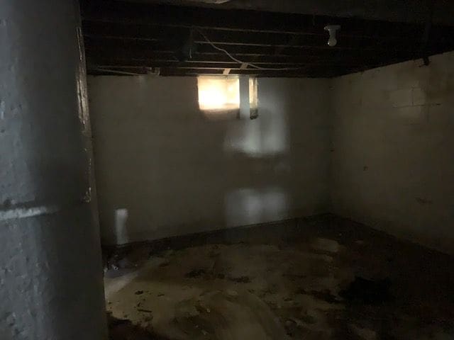 view of basement