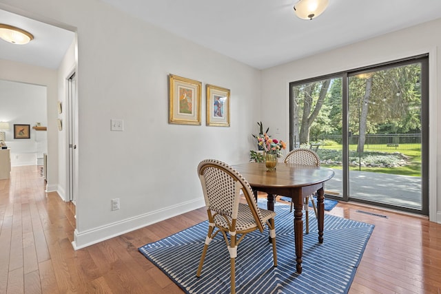 dining room featuring hardwood / wood-style floors