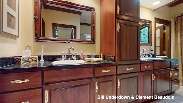 bathroom featuring vanity