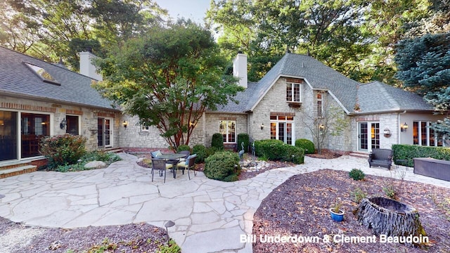 view of front of house featuring a patio area