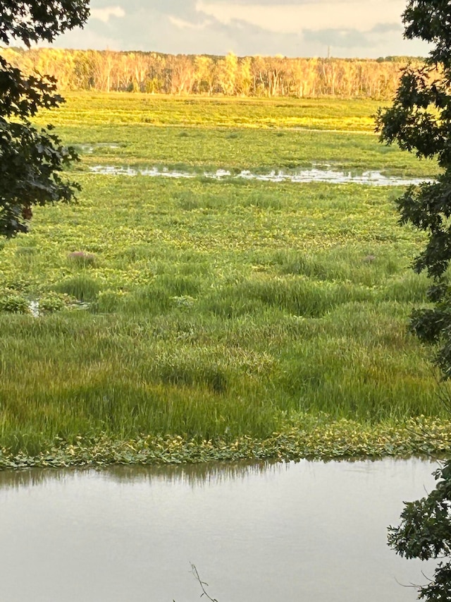 view of yard featuring a water view